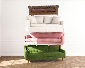 Four stacked sofas on Mypersnicketyhome.com