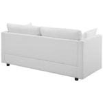 White upholstered couch from Mypersnicketyhome.com