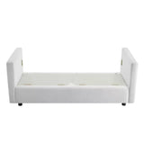 White upholstered couch from Mypersnicketyhome.com