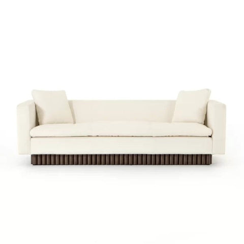 White upholstered couch from Mypersnicketyhome.com