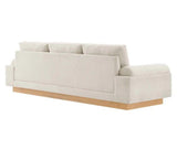 White upholstered couch from Mypersnicketyhome.com