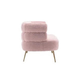 Pink upholstered loveseat from Mypersnicketyhome.com