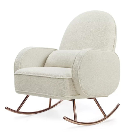 White upholstered rocker from Mypersnicketyhome.com