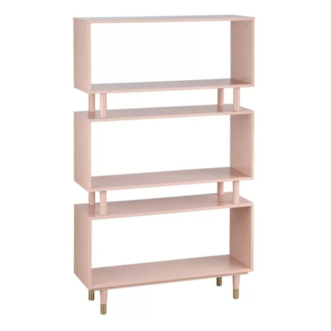 Pink wood bookcase from Mypersnicketyhome.com