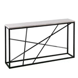 Black faux marble console from Mypersnicketyhome.com