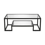 Black glass and metal coffee table from Mypersnicketyhome.com