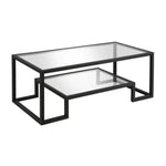 Black glass and metal coffee table from Mypersnicketyhome.com