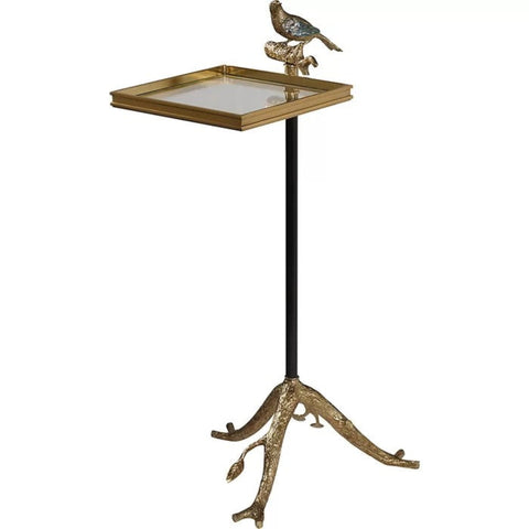 Black iron end table from Mypersnicketyhome.com