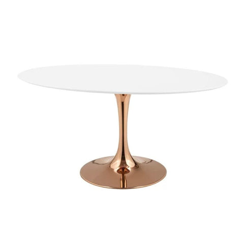 White lacquered dining table from Mypersnicketyhome.com