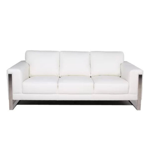 White leather couch from Mypersnicketyhome.com