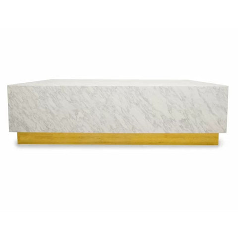 White marble and granite coffee table from Mypersnicketyhome.com