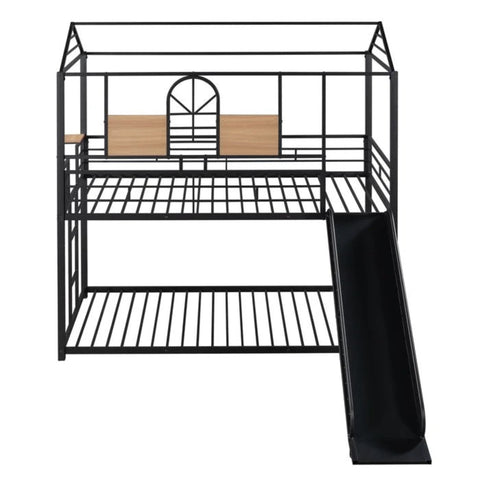 Black metal bunk bed from Mypersnicketyhome.com