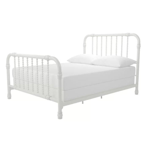 White metal kids bed from Mypersnicketyhome.com