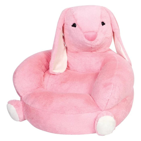 Pink plush bunny kids chair from Mypersnicketyhome.com