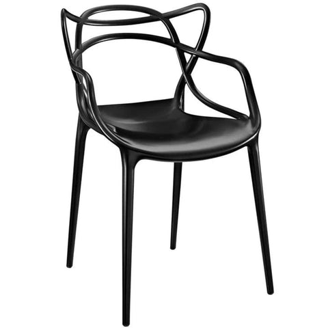 Black polypropylene chair from Mypersnicketyhome.com