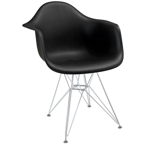 Black polypropylene chair from Mypersnicketyhome.com