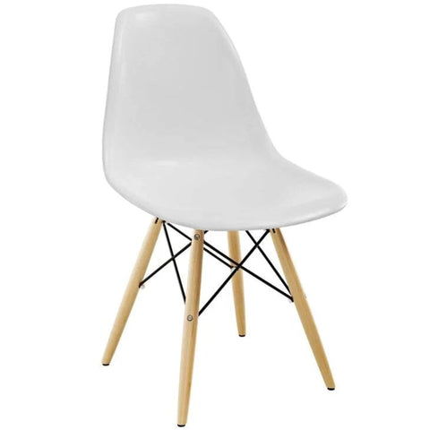 White polypropylene dining chair from Mypersnicketyhome.com