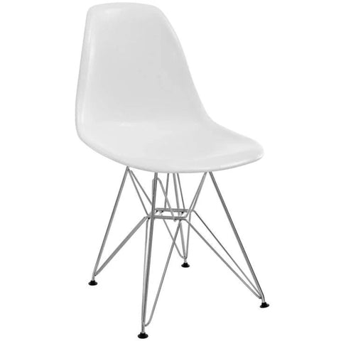 White polypropylene dining chair from Mypersnicketyhome.com