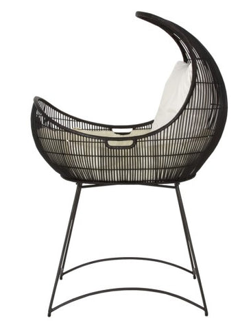 Black rattan cradle from Mypersnicketyhome.com