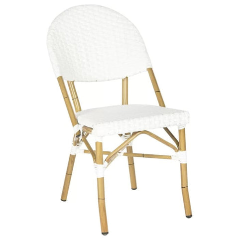 White rattan outdoor chair from Mypersnicketyhome.com