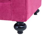 Pink upholstered couch from Mypersnicketyhome.com