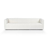 White upholstered couch from Mypersnicketyhome.com 