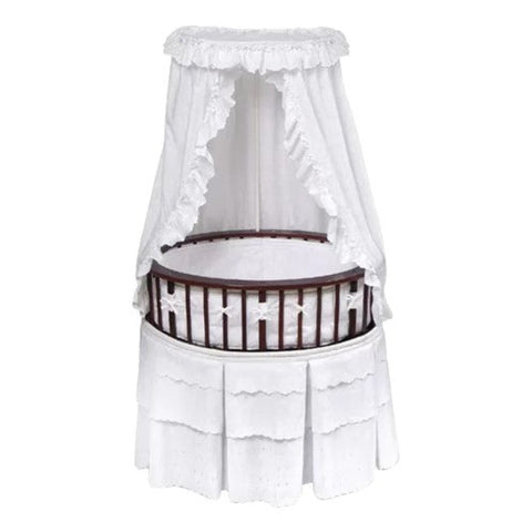 White upholstered cradle from Mypersnicketyhome.com