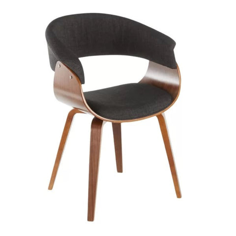 Black upholstered dining chair from Mypersnicketyhome.com