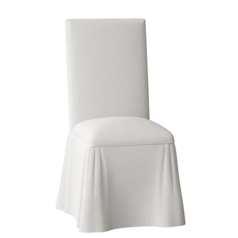 White upholstered dining chair from Mypersnicketyhome.com