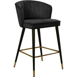 Black velvet bar stool set of 2 from Mypersnicketyhome.com