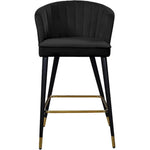 Black velvet bar stool set of 2 from Mypersnicketyhome.com