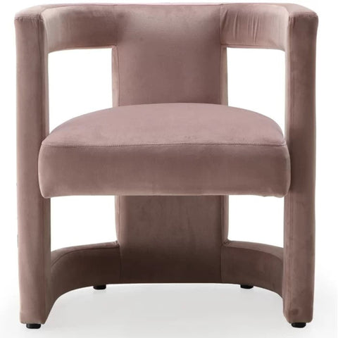 Pink velvet chair from Mypersnicketyhome.com