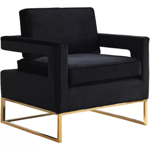 Black velvet chair from Mypersnicketyhome.com