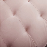 Pink velvet couch from Mypersnicketyhome.com