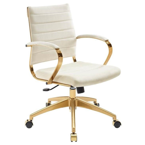 White velvet desk chair from Mypersnicketyhome.com