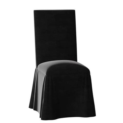 Black velvet dining chair from Mypersnicketyhome.com