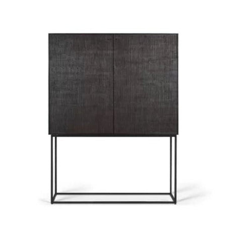 Black wood bathroom cabinet from Mypersnicketyhome.com