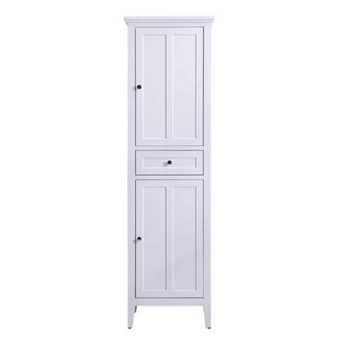 White wood bathroom cabinet from Mypersnicketyhome.com