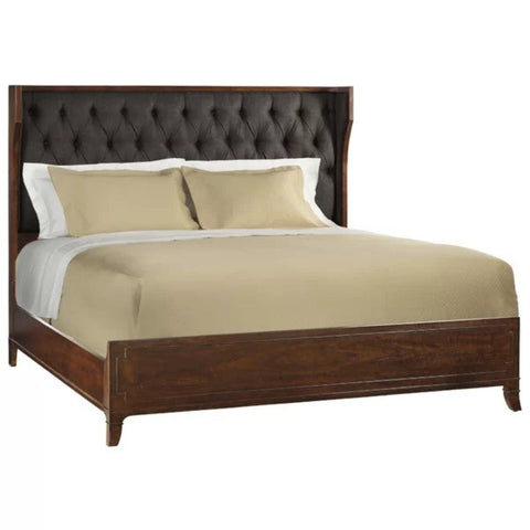 Black wood bed from Mypersnicketyhome.com