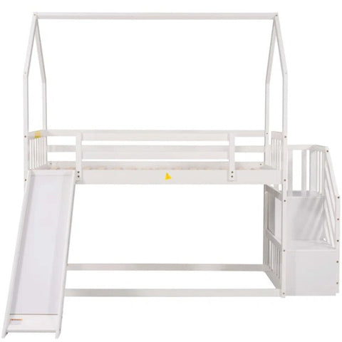 White wood bunk bed from Mypersnicketyhome.com