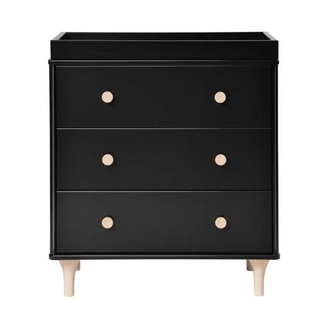 Black wood changing table dresser from Mypersnicketyhome.com 