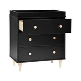 Black wood changing table dresser from Mypersnicketyhome.com