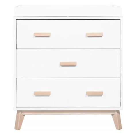 White wood changing table dresser from Mypersnicketyhome.com