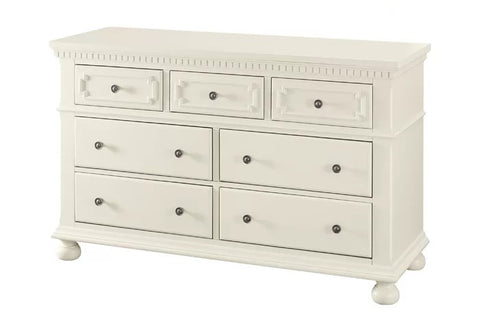 White wood changing table dresser from Mypersnicketyhome.com