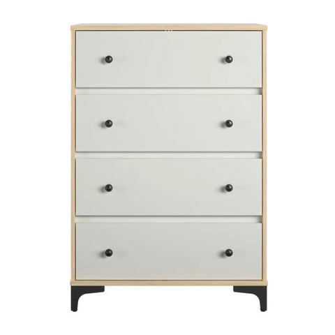 White wood chest of drawers from Mypersnicketyhome.com