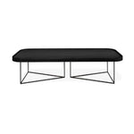 Black wood coffee table from Mypersnicketyhome.com