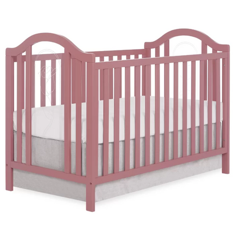 Pink wood crib from Mypersnicketyhome.com