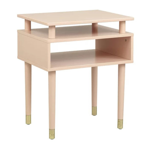 Pink wood end table from Mypersnicketyhome.com