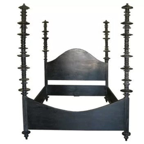 Black wood four poster bed from Mypersnicketyhome.com