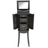 Black wood jewelry armoire from Mypersnicketyhome.com